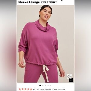 Dream Fleece Cowl Neck Lingerie Sleeve